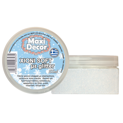 Πάστα Χιονιού Soft με Glitter Maxi Decor 100ml_SP22008232